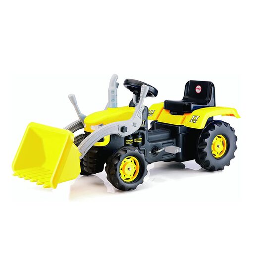 Dolu Yellow Pedal Tractor with Excavator Scoop