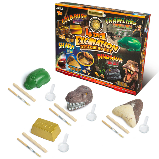 Image of Jacks 4 in 1 Excavation Discovery Set
