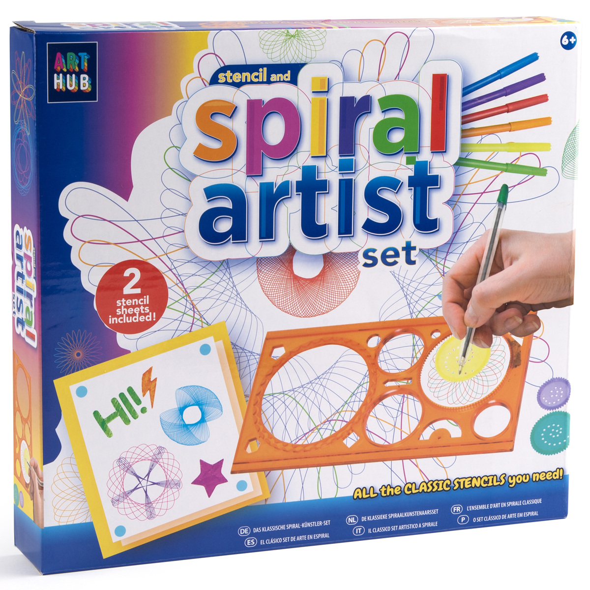 Spiral Art Kids Travel Designing Art Kit Portable Carry Case/Handle