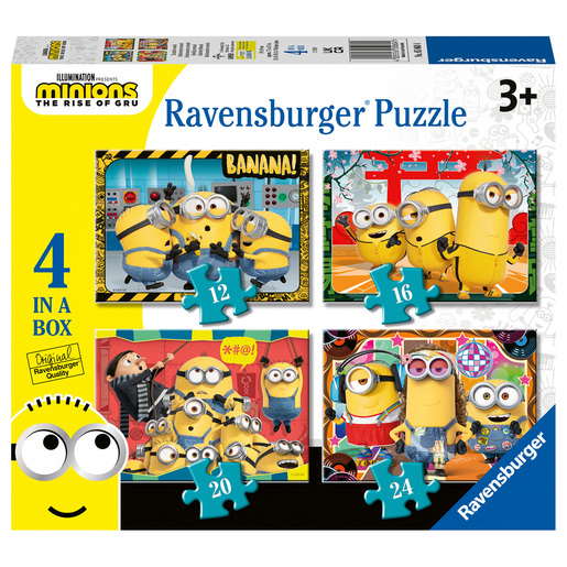 Ravensburger Minions 2 The Rise of Gru 4 in a Box Jigsaw Puzzles