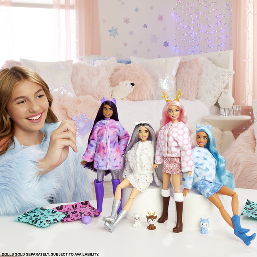 Barbie Cutie Reveal Doll with Snowflake Sparkle Costume 10