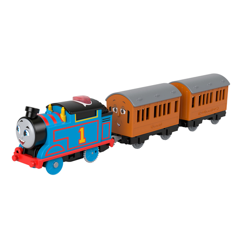 Image of Thomas & Friends Talking Thomas with Annie & Clarabel Train Engine