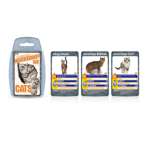Cats - Who is the Most Mischievous? Top Trump Card Game