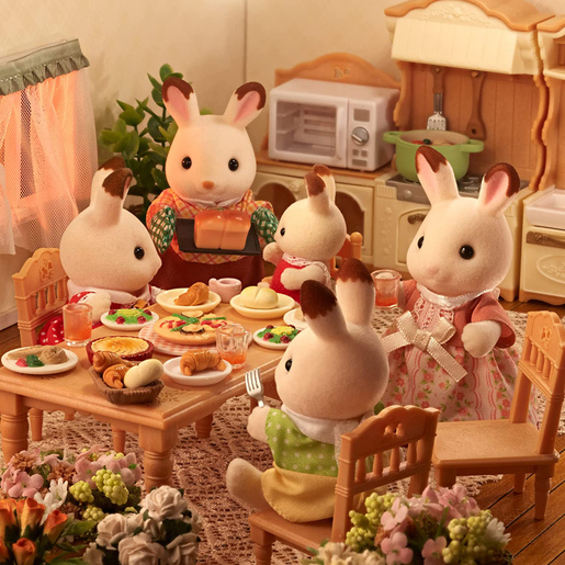Sylvanian Families Chocolate Rabbit Family Figures