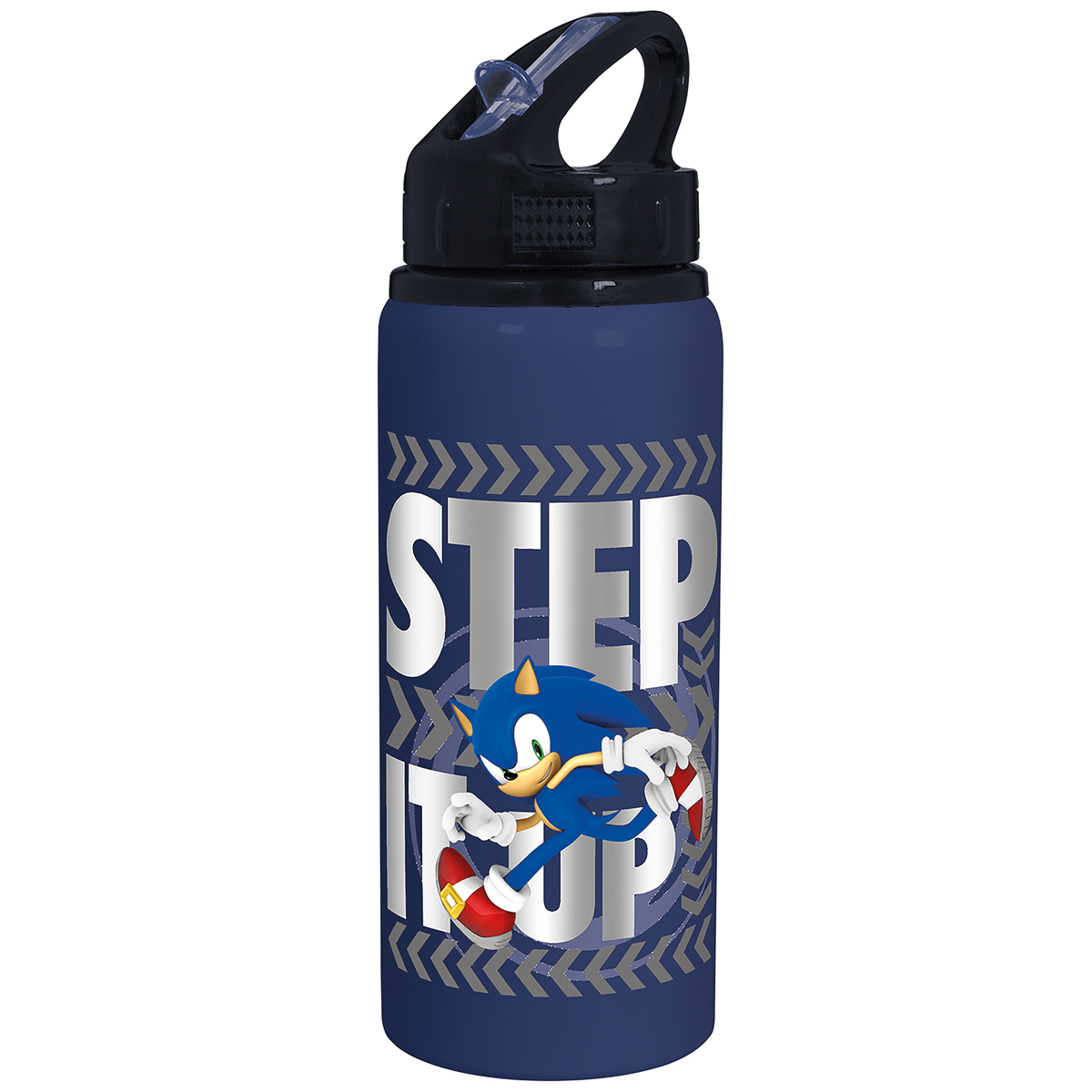 Sonic the Hedgehog Aluminium Drinks Bottle 500ml Blue Red Cap