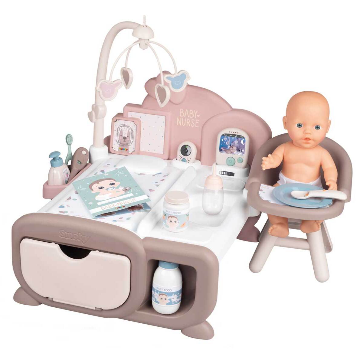 Smoby - Baby Nurse : Large Doll's PlayCenter + Nursery Suitcase