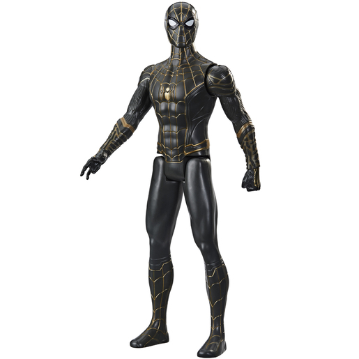 Spider-Man Titan Hero - Black and Gold Suit Spider-Man 30cm Action Figure