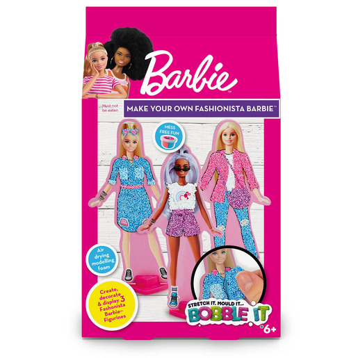 Barbie Bobble It Make Your Own Fashionista Barbie - Blue