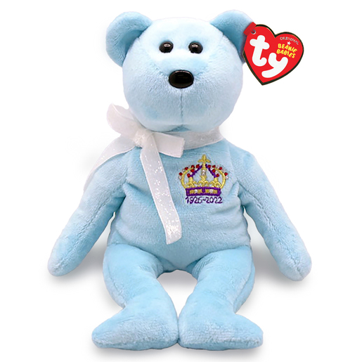 Image of Ty Beanie Babies - Queen Elizabeth II Bear 15cm Soft Toy