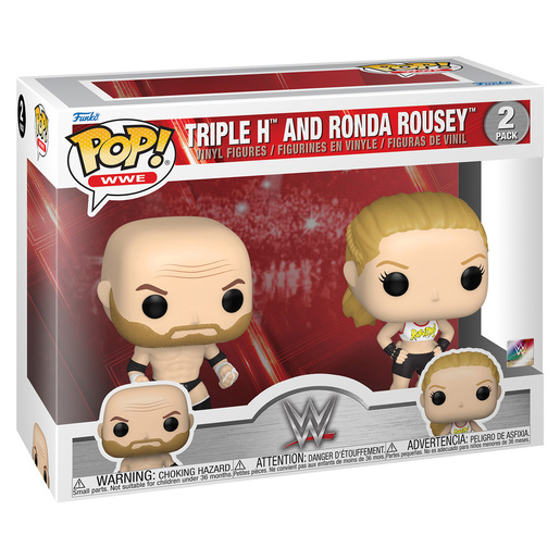 Funko Pop! WWE - Triple H and Ronda Rousey Vinyl Figures