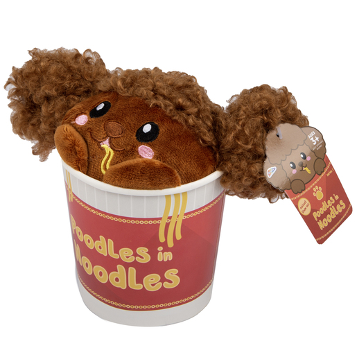 Poodles In Noodles Brown Plush