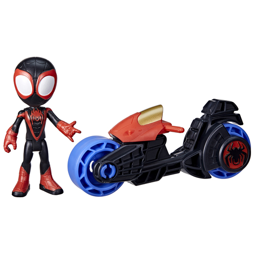 Marvel Spidey and His Amazing Friends - Miles Morales with Motorcycle Set