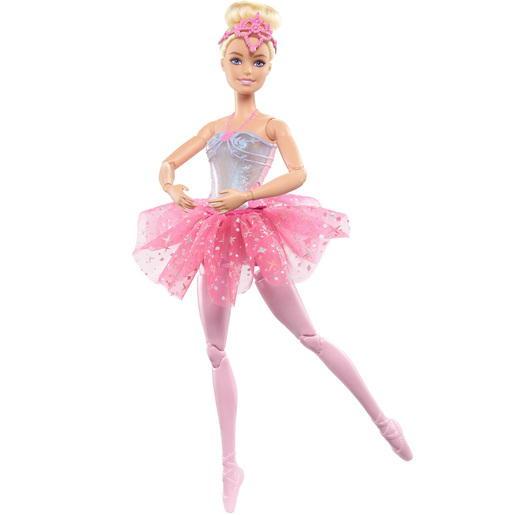 Barbie Dreamtopia Twinkle Lights Ballerina Doll with Pink Tutu
