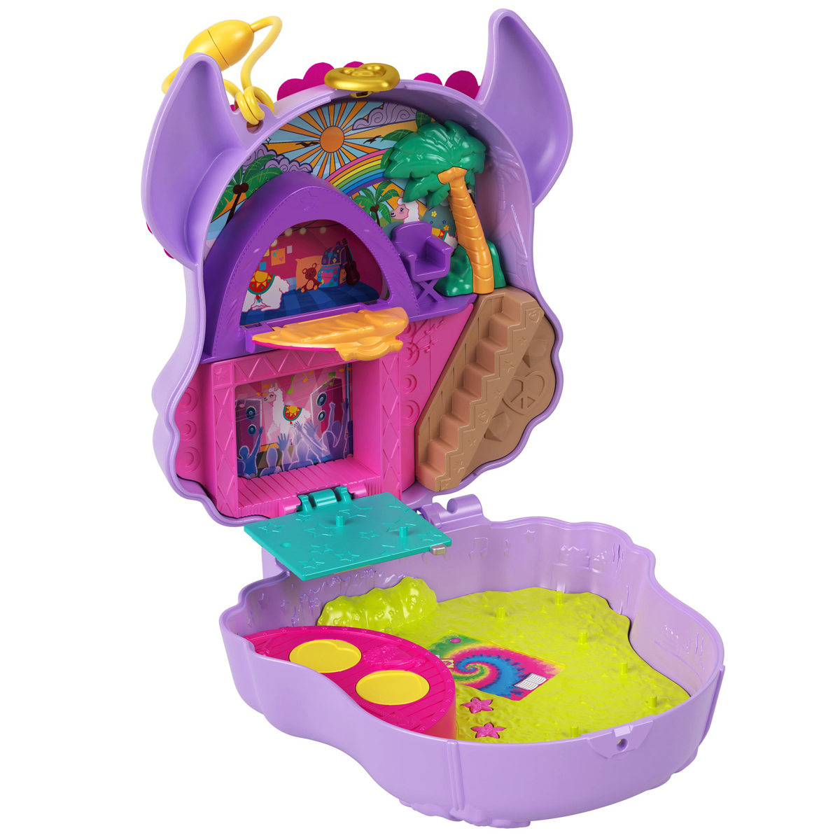  Polly Pocket Playset, Friends Compact With 6 Dolls and 9  Accessories : Toys & Games