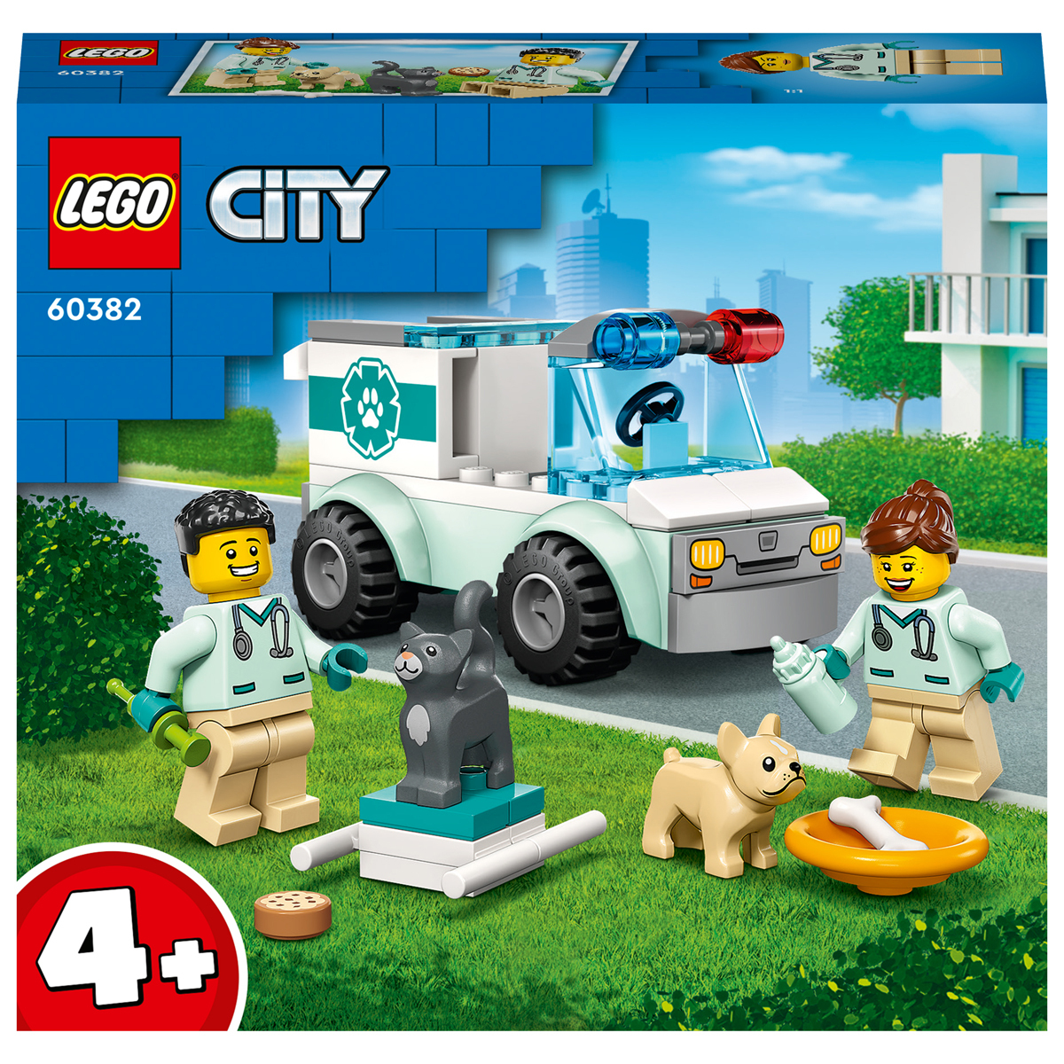 LEGO City Vet Van Rescue Animal Ambulance 60382 | The Entertainer