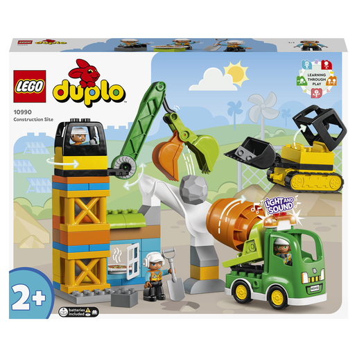 Image of LEGO DUPLO Town Construction Site with Crane 10990