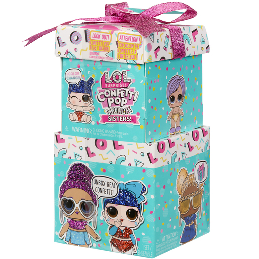 Image of LOL Surprise! Confetti Pop Birthday Sisters Doll (Styles Vary)