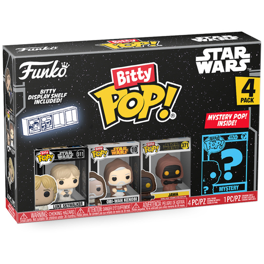 Funko Bitty Pop! Star Wars - Luke Skywalker 4 Pack Mini Vinyl Figures