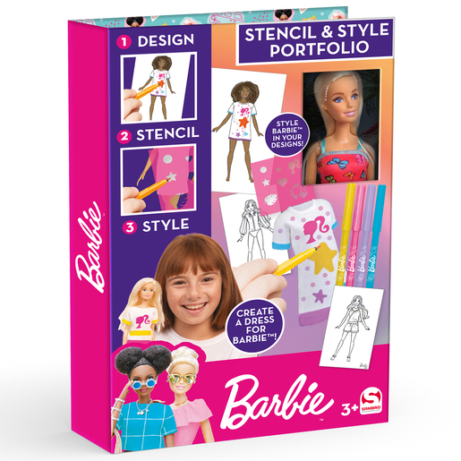Barbie Stencil & Style Portfolio Drawing Set