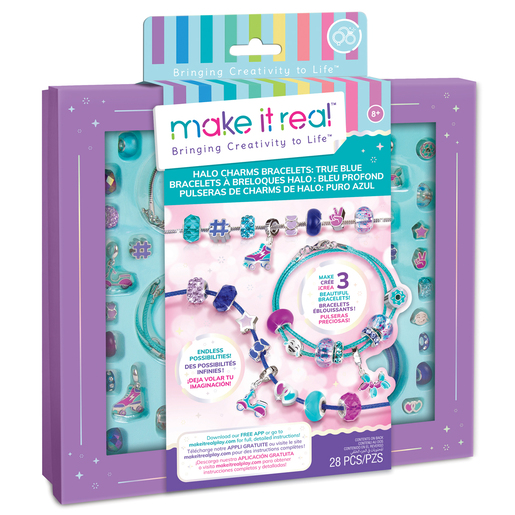 Image of Make It Real - True Blue Halo Charms Bracelet Craft Set