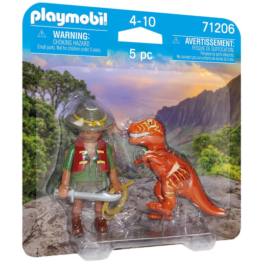 Playmobil 71206 Adventurer With T Rex Set