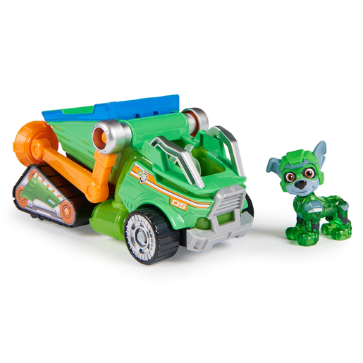 Paw Patrol The Mighty Movie - Rocky Recycle Truck Vehicle and Figure