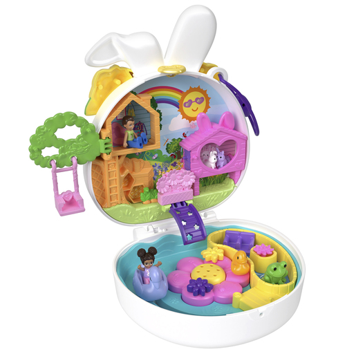 Image of Polly Pocket Flower Garden Bunny Compact Playset
