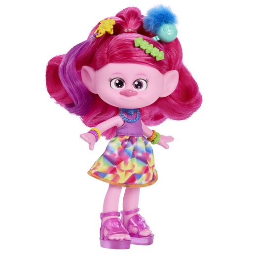 DreamWorks Trolls Band Together - Hair-Tastic Queen Poppy Doll Playset