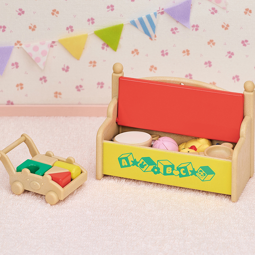 Sylvanian Families Baby's Toy Box - Snow Rabbit and Panda Babies Playset