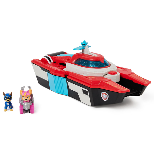 Paw Patrol The Mighty Movie - Pup Squad Air Craft Carrier HQ Playset