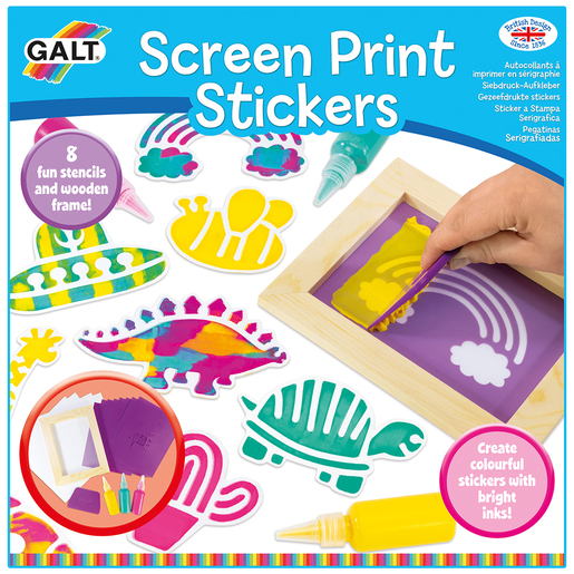 Galt Screen Print Stickers Craft Set