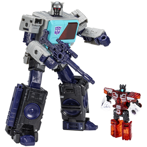 Transformers Shattered Glass Autobot Blaster & Autobot Rewind Action Figures