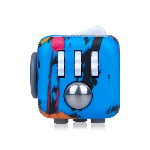 Fidget Cube Original Anti-Stress Toy - Blue Pattern (Styles Vary) By ZURU