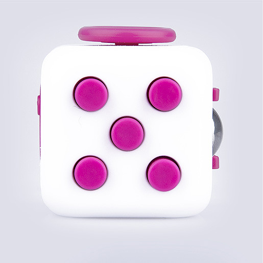 Fidget Cube Original Anti-Stress Toy - Pink and White By ZURU