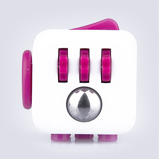 Fidget Cube Original Anti-Stress Toy - Pink and White By ZURU