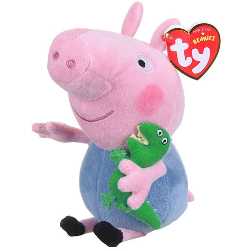 TY Beanies Peppa Pig George Soft Toy