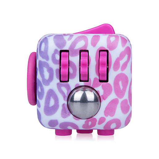 Fidget Cube Original Anti-Stress Toy - Pink Pattern (Styles Vary) By ZURU