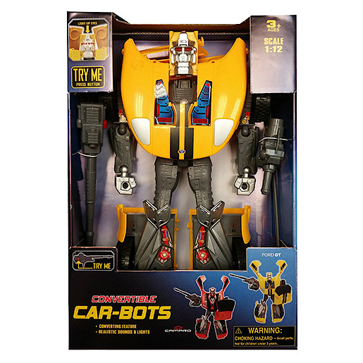 Car Bot V2 Figure - Yellow Ford GT