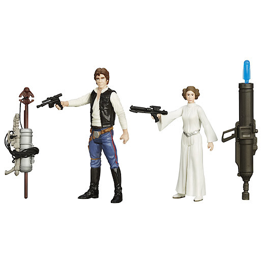  Star Wars 2 Figure Pack - Han Solo &amp; Princess Leia
