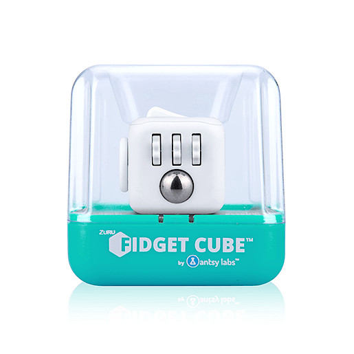 Fidget Cube Original Anti-Stress Toy- All White By ZURU