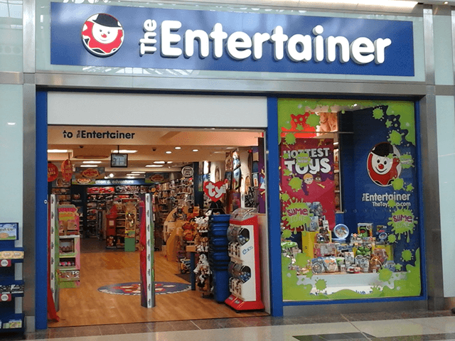 The entertainer best sale toy shop locations