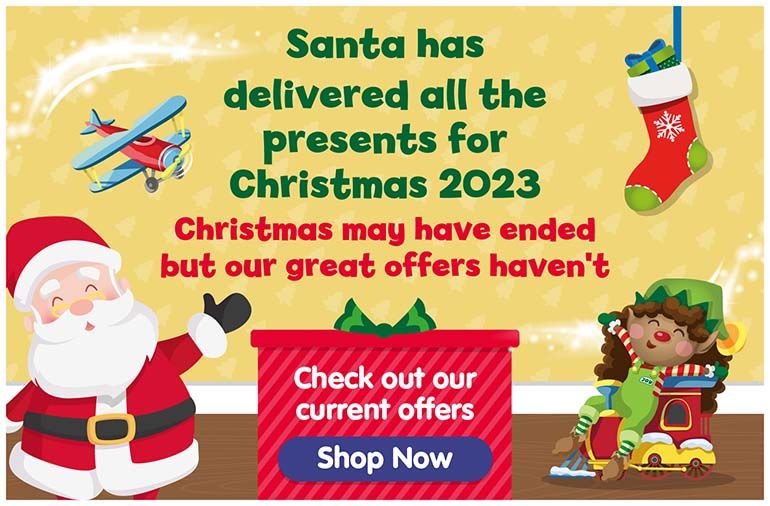 Santa has delivered all the presents for Christmas 2023. Christmas may have ended but our great offers haven't. Check out our current offers.  Shop now