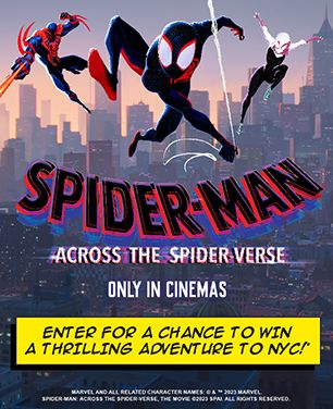 Spider-Man Across The Spider-Verse - Enter for a chance to win a thrilling adventure to NYC!