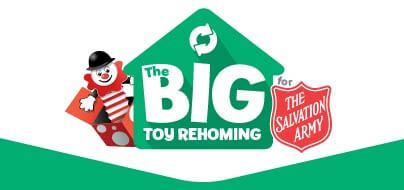 The Big Toy Rehoming for The Salvation Army logo