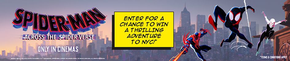 Spider-Man Across The Spiderverse - Enter for a chance to win a thrilling adventuring to NYC!