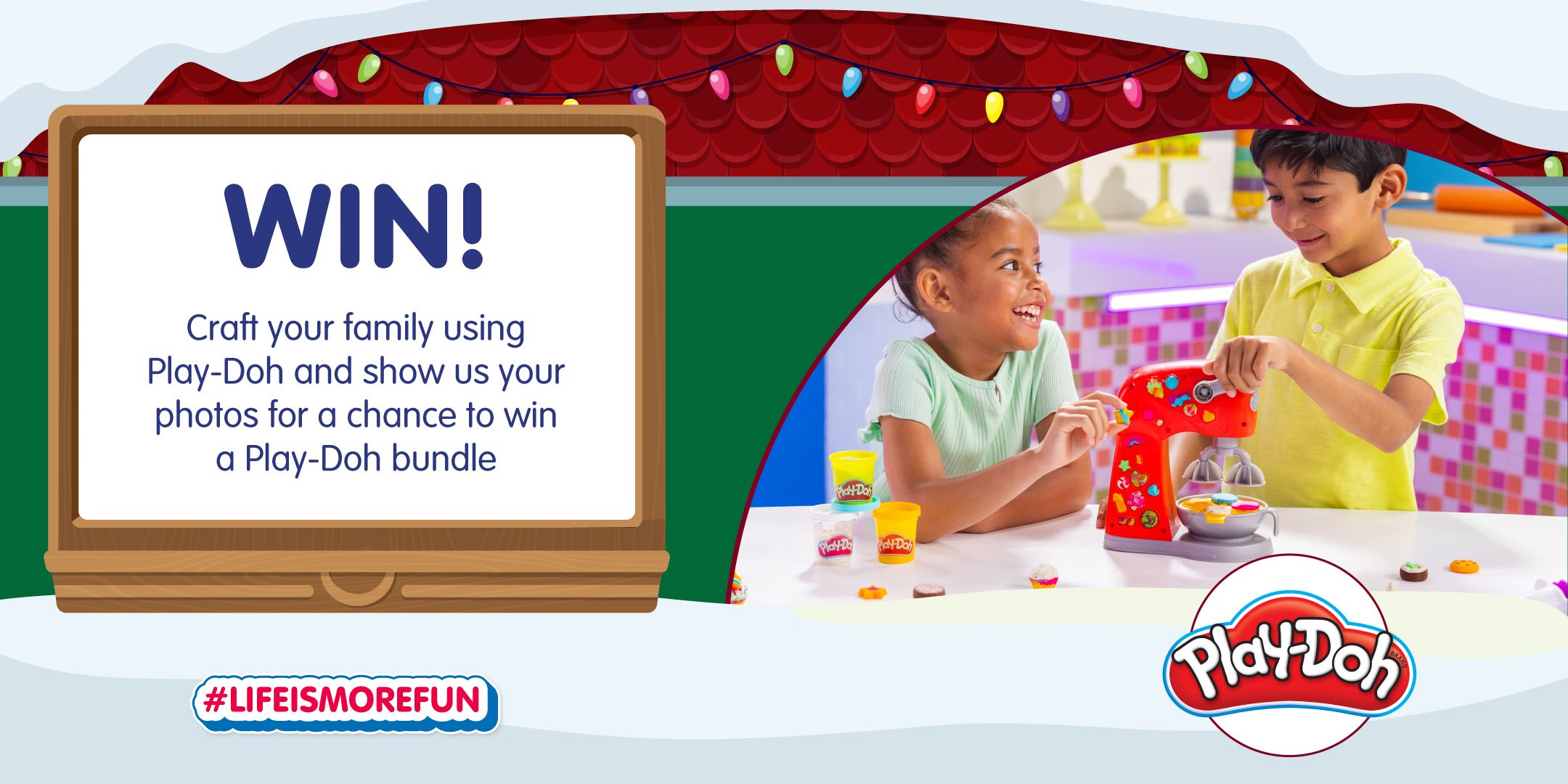 Win! Craft your family using Play-Doh and show us your photos for a chance to win a Play-Doh bundle! #lifeismorefun
